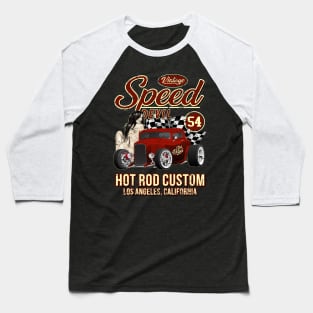 Vintage Speed Devil Hot Rod Baseball T-Shirt